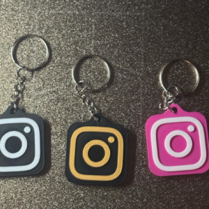 Siyah Renk İnstagram Logolu NFC Anahtarlık