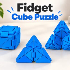 3D Baskı Stres Küpü ve Yapboz – Dönüştürülebilir Masaüstü Oyuncağı